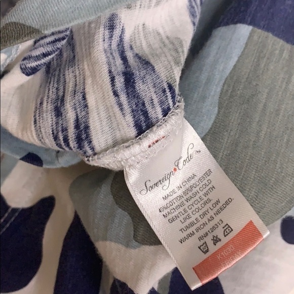 Sovereign Code Blue Camo Cuff Short Sleeve shirt boys XL - Picture 8 of 8